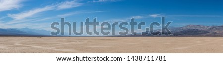 Desert Landscape of Death Valley National Park Nevada USA Panorama  Royalty-Free Stock Photo #1438711781
