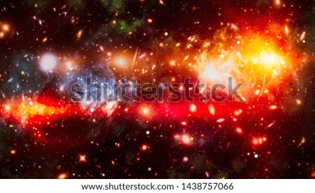 Galaxy creative background. Starfield stardust and nebula space. background with nebula, stardust and bright shining stars. Elements of this image furnished by NASA.
