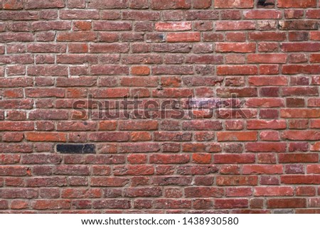 Seamless texture old red brick wall.
