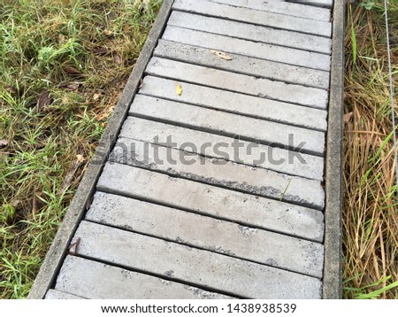 Sidewalk or small bridge for texture