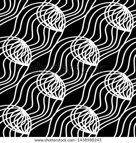 Seamless pattern with geometric patterns. Abstraction