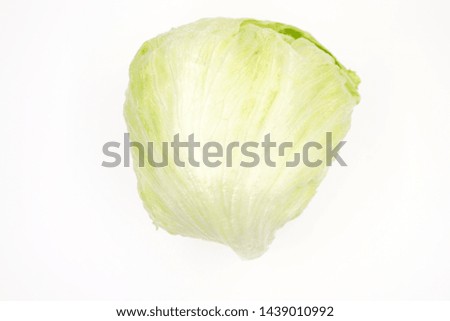 Green iceberg lettuce for consumption
