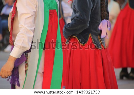 Traditional Basque dance folk festival