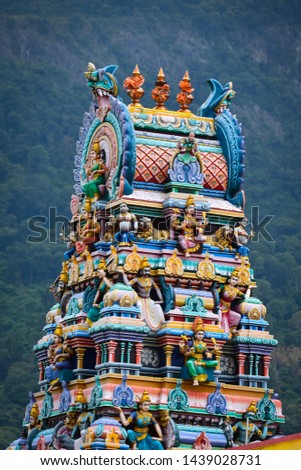 hindu religious temple gopuram monumental entrance tower