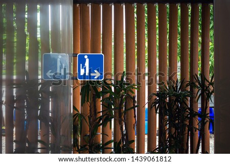  Symbol for male toilet entrance
