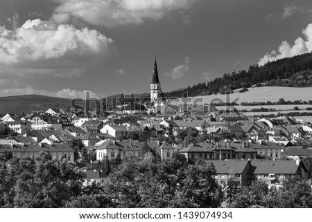 View on Slovak town Levoca UNESCO heritage city, Slovakia