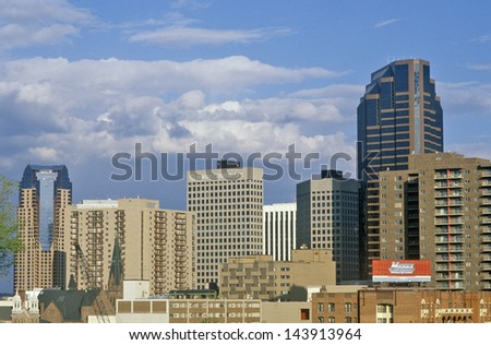 Skyline of St. Paul, MN state capital