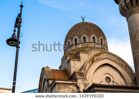 Great Mahmudiye Mosque built by King Carol I, monument of architecture and religion in Constanta, Romania