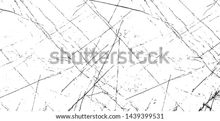 Scratched Grunge Urban Background Texture Vector. Dust Overlay Distress Grainy Grungy Effect. Distressed Backdrop Vector Illustration. Isolated Black on White Background. EPS 10. Royalty-Free Stock Photo #1439399531