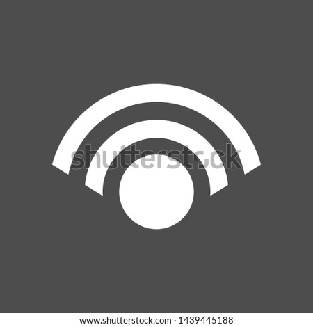 Signal Icon - Symbol, Vector Illustration. Presented in Glyph Style for Design and Websites, Presentation or Mobile Application.
