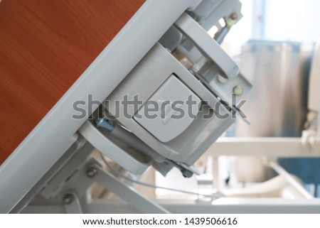 lock of Patient's bed in hospital.