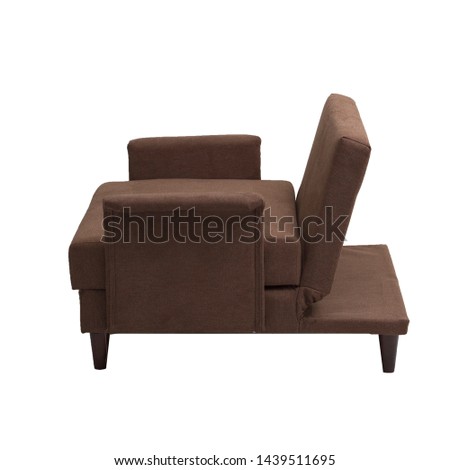 sofa bed with isolated white background