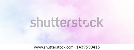 Cloud and sky with a pastel colored background. Sweet color.