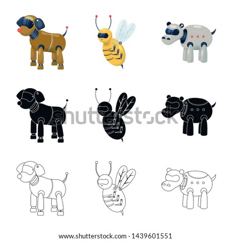 Vector design of toy and science logo. Collection of toy and toy stock vector illustration.