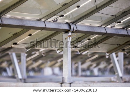 Solar photovoltaic panel iron bracket bottom diagram