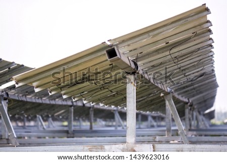 Solar photovoltaic panel iron bracket bottom diagram