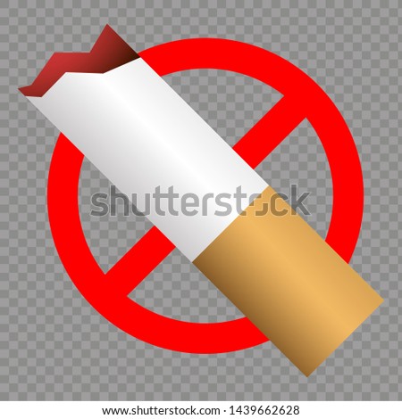Hot No Smoking Icon. Vector