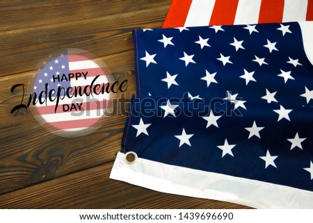 Happy Fourth of July USA Flag - Image 
