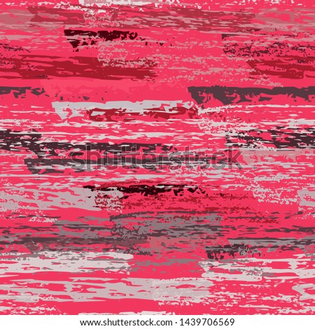 Worn Texture Chalk Coal Surface. Pinstripe Endless Repeating Elements. Modern Chalk Print. Pastel Pink Backdrop. Chalk Coal Overlay Surface. Abstract Brush Vector illustration.