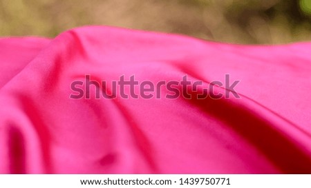 Pink cloth and blurred background, Wedding texture, Valentine background.
