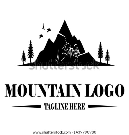 Cool and beautiful mountain logo image Royalty-Free Stock Photo #1439790980