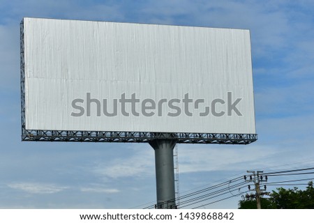 Road billboard information message commercial banner 