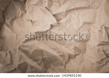 Close-up of crumpled paper texture background.