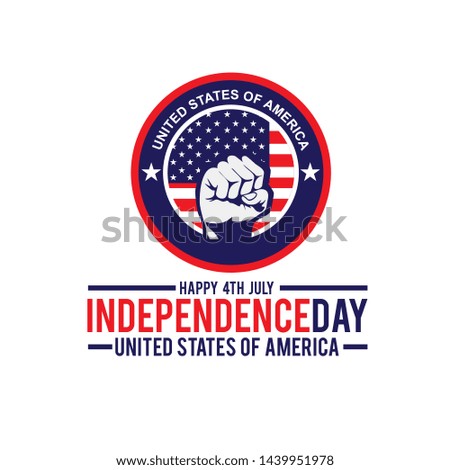 Independence day of USA design template