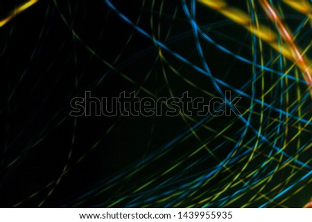 A blurry colourful neon abstract lines