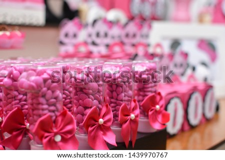 Kids party candy - birthday for girls.