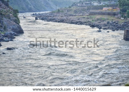chenab river pic early in a summer morning