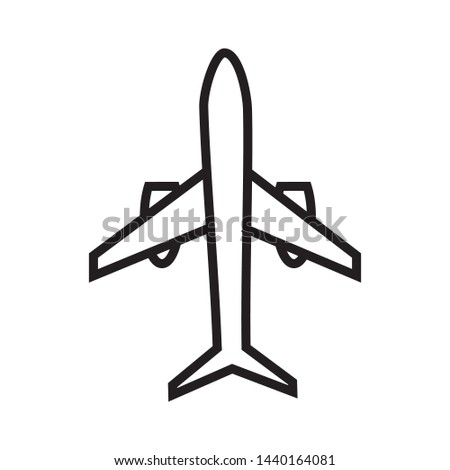 plane icon vector illutration template