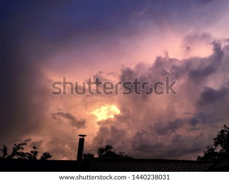 In silence the storm before Royalty-Free Stock Photo #1440238031