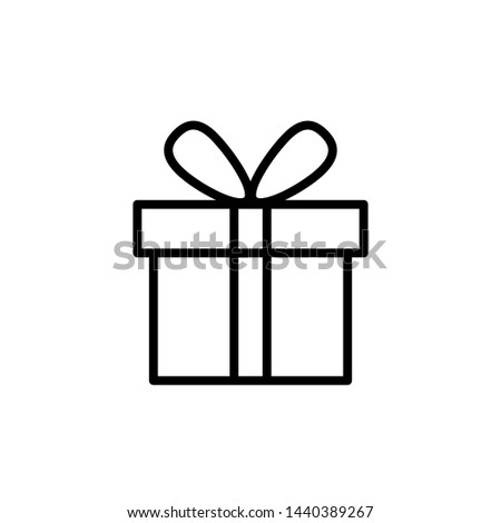 gift icon, logo design template  Royalty-Free Stock Photo #1440389267