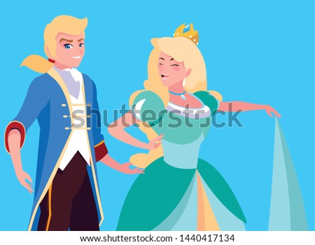 princess and prince of fairytale fantasy avatar character
