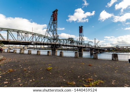 Steel Bridge on the Willamette River
