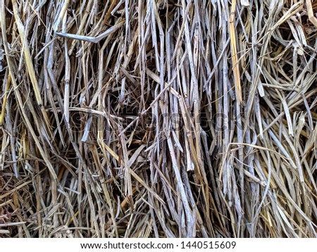 Stack of straw closeup background