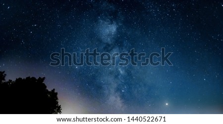 Picture of the Milky Way despite of some light pollution from the nearby city. Jupiter and Saturn can also be seen