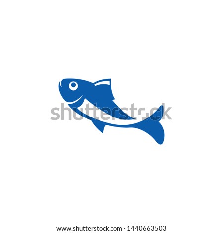Fish logo template creative icon design
