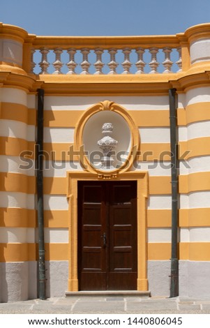 Baroque Architecture,Springtime in Melk, a small town in the Wachau Valley in the Austrian Countryside west of Vienna