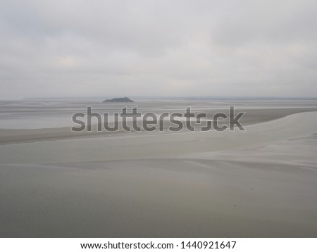 A view of low tide from Le Mont-Saint-Michel