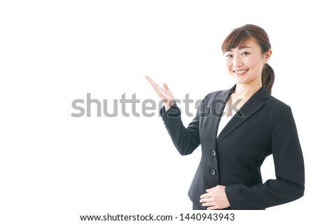 Young business woman with smile