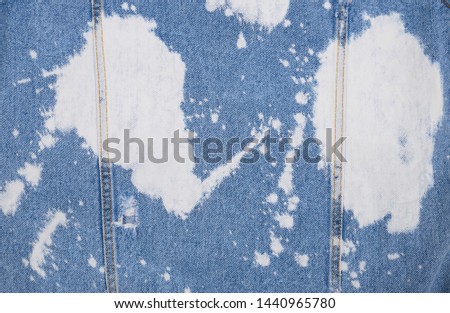 Back of black and white jeans jacket texture 

