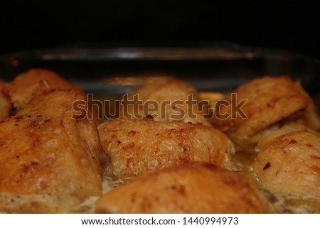 Baked Chicken Thighs in a 9x13 Glass Pan