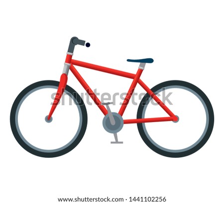 bicycle vehicle transport isolated icon