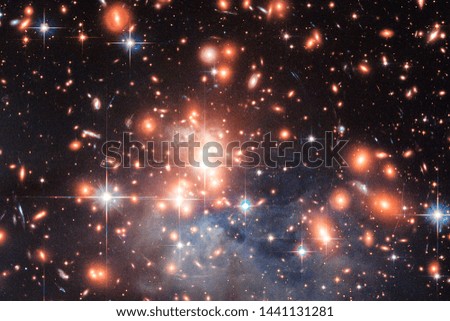 Space and galaxy. The elements of this image furnished by NASA.
