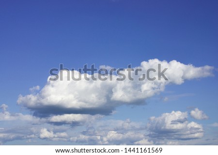 Cumulus clouds on a summer day