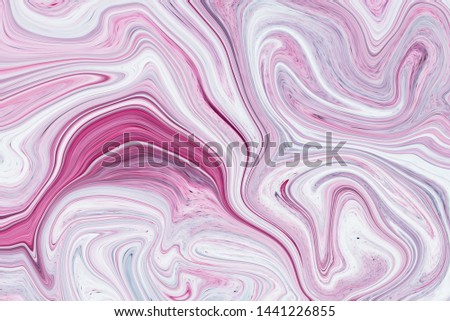abstract white and gray acrylic pattern texture look like marble background , Liquid marble pattern.