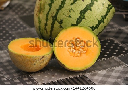 Stock photos, pictures and royalty-free images of Fresh fruits musk melon on the table