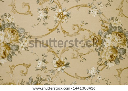 flower ornament pattern background wallpaper. Plant texture for fabric, wrapping, wallpaper and paper. Decorative print.